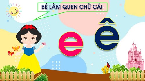 Giáo án làm quen chữ E- U