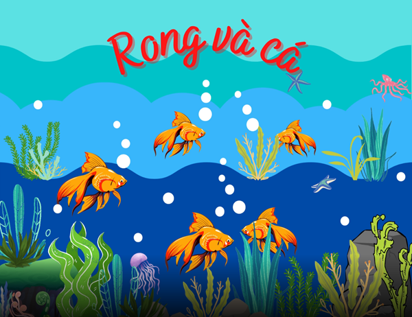 Bài thơ:  Rong và cá  - Lớp Mầm 2