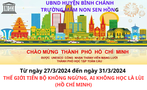 Chào mừng TPHCM được UNICO công nhận thành viên mạng lưới thành phố học tập suốt đời. Chuyển đổi số thúc đẩy học tập suốt đời