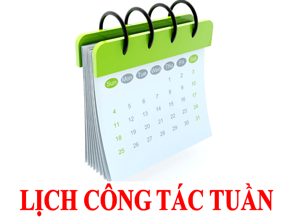 Lịch công tác tuần từ 15/01 - 21/01/2024