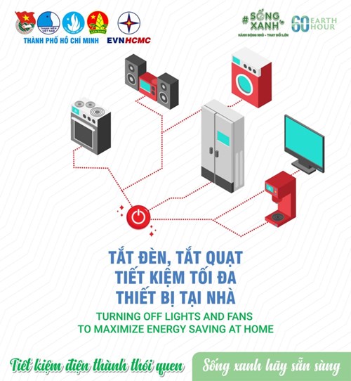 Tuyên truyền hưởng ứng giờ trái đất năm 2024
