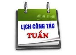 Lich công tác tuần từ ngày 26/8 đến 3/9/2024