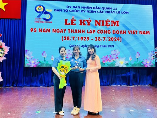 Trường mầm non 10 tham dự lễ kỷ niệm 95 năm ngày thành lập công đoàn việt nam 28/7/1929 - 28/7/2024