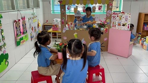 Môi trường hoạt động của các bé lớp Chồi 1