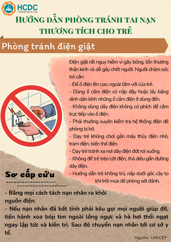 Hướng dẫn phòng tránh điện giật