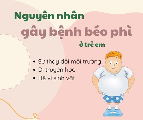 Nguyên nhân gây béo phì ở trẻ em
