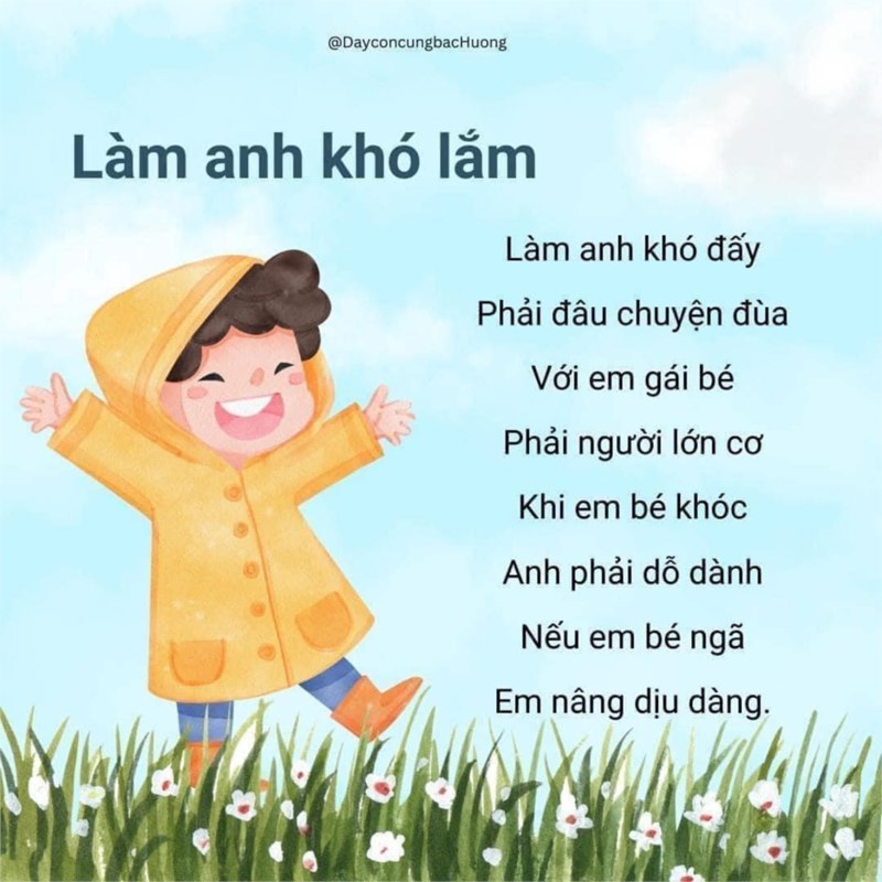 Bài Thơ  Làm anh khó lắm 