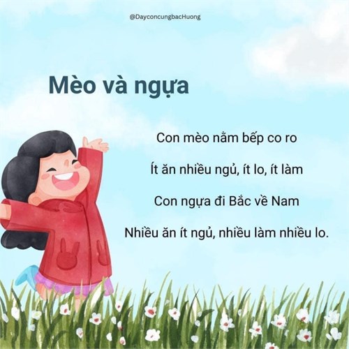 Bài Thơ  Mèo và ngựa 
