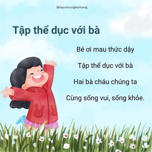 Bài Thơ  Tập thể dục với bà 