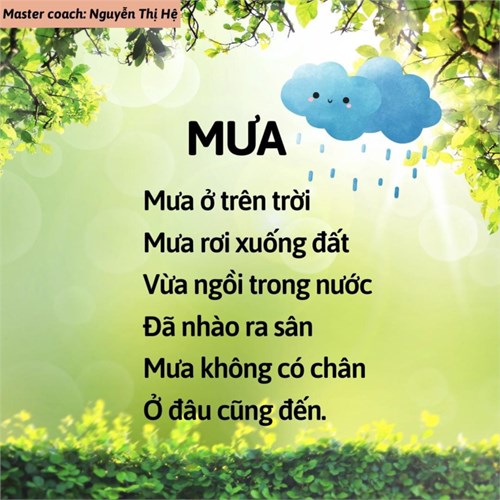 Bài thơ  Mưa 