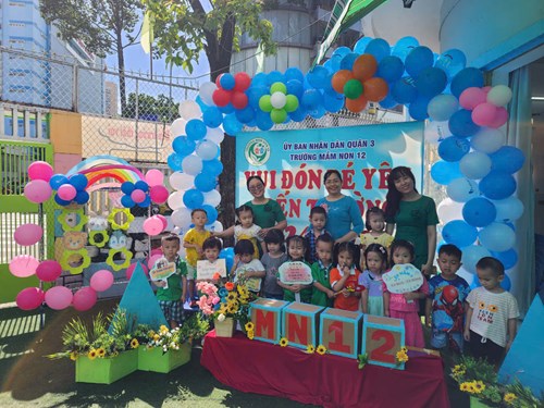 Mầm 3 chào đón bé yêu đến trường