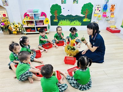 Tiết học: nhận biết tập nói  quả cam 