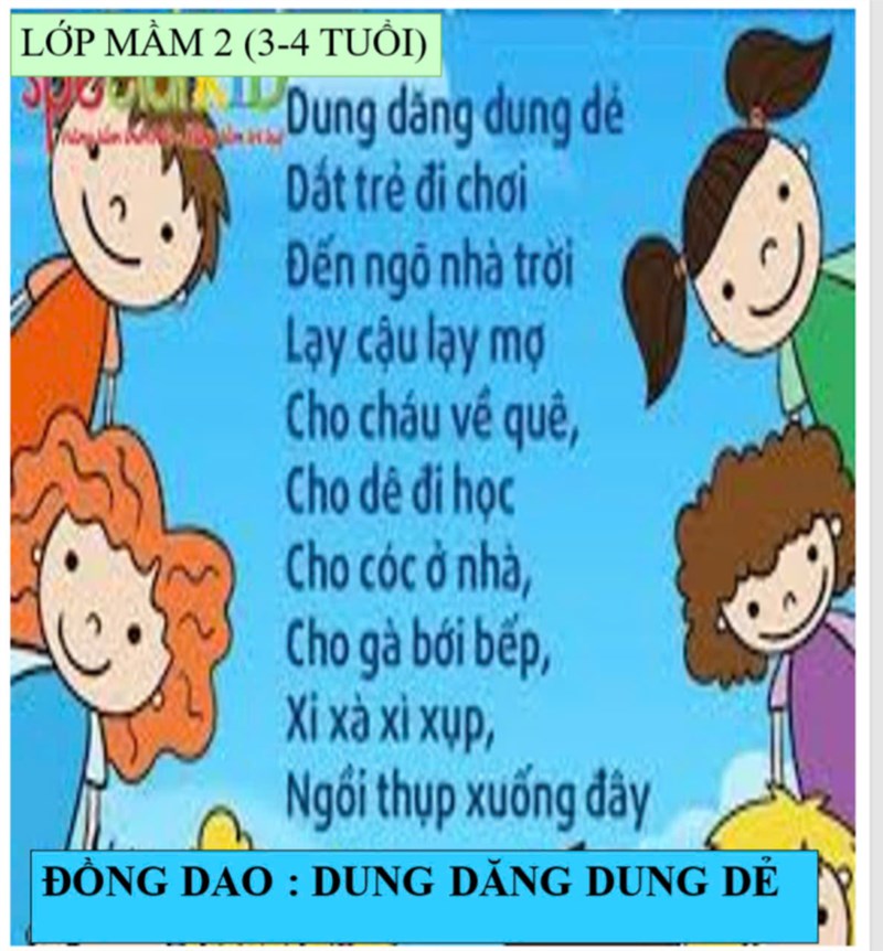 Đồng dao  Dung dăng dung dẻ  _ lớp Mầm