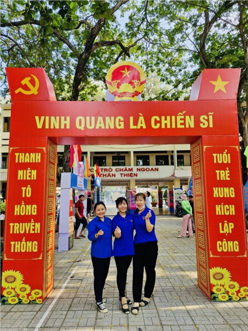 Chi đoàn Mầm non 12 tham gia Hội trại tòng quân năm 2024  Sức trẻ tình nguyện  Quận 5 ngày 26/2/2024