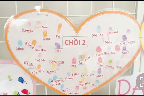 Lớp Chồi 2: Dấu vân tay đáng yêu
