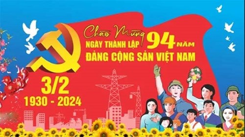Nhiệt liệt chào mừng 94 năm ngày thành lập Đảng Cộng Sản VN