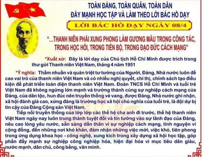 Lời Bác dạy ngày 8/4