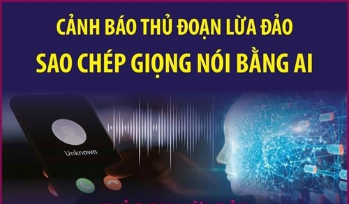 Cảnh báo thủ đoạn lừa đảo sao chép giọng nói bằng ai