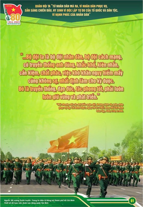 Infographics - Quân đội nhân dân Việt Nam - 80 năm xây dựng, chiến đấu, chiến thắng và trưởng thành.