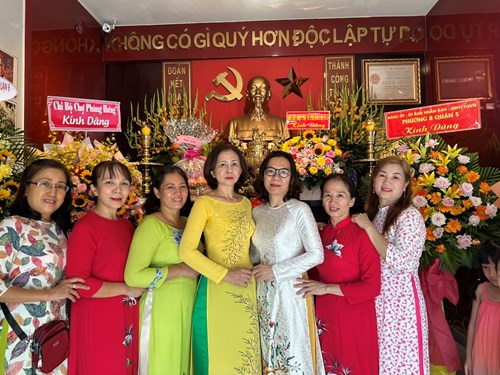 MN14B-Chi bộ  dâng hương nhân ngày sinh nhật Bác Hồ 19-5 tại số 05 Châu Văn Liêm, P.14, Q.5.