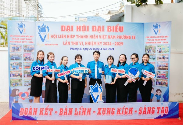 Chi đoàn Trường Mầm non 15 tham gia Đại hội Đại biểu Hội Liên Hiệp Thanh Niên Việt Nam Phường 15 lần thứ VI, nhiệm kỳ 2024 - 2029