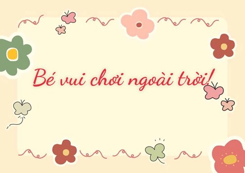 Hoạt động vui chơi ngoài trời của các bé lớp Nhà trẻ 2