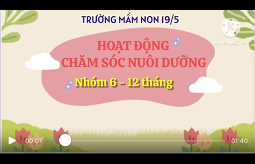 Hoạt động chăm sóc nuôi dưỡng Nhóm 06-12 tháng (Bột)
