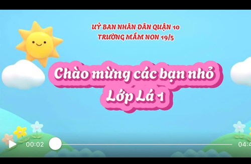 Hoạt động chăm sóc nuôi dưỡng Lớp Lá 1