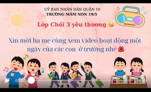 Hoạt động 1 ngày của trẻ Lớp Chồi 3 - Tháng 9/2024