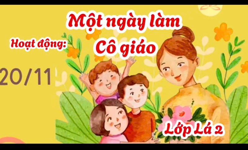 Phụ huynh lớp Lá 2 tham gia  Một ngày hoạt động tại trường mầm non 