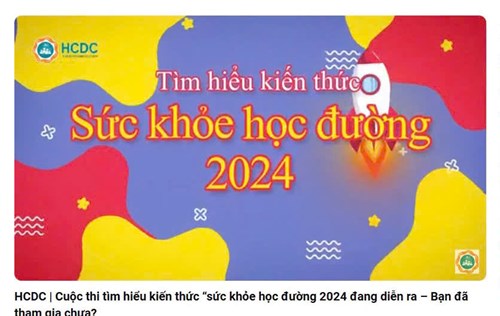Cuộc thi tìm hiểu kiến thức “sức khỏe học đường 2024
