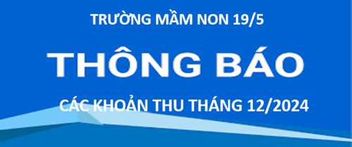 Công khai các khoản thu Tháng 12-2024