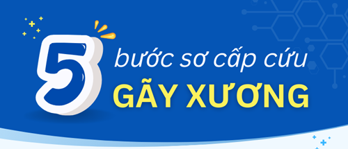 5 bước sơ cấp cứu gãy xương