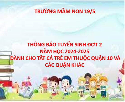 Thông báo tuyển sinh đợt 2 năm học 2024-2025