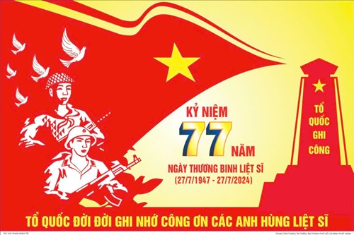 Tổ quốc đời đời nhớ ơn các Anh hùng Liệt sĩ.