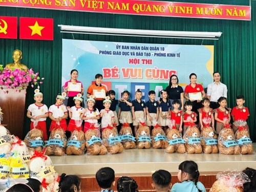 Tham gia Hội thi “Bé vui cùng STEAM” năm 2024.
