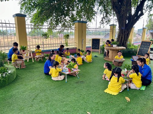 Ngày 16/04/2024, trường Mầm non 19/8 Hưởng ứng  Ngày sách và văn hóa Việt Nam  lần thứ 3 năm 2024.