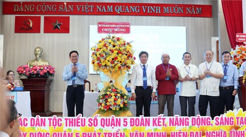 Đại hội đại biểu các dân tộc thiểu số quận 5 lần thứ iii - năm 2024 diễn ra thành công tốt đẹp