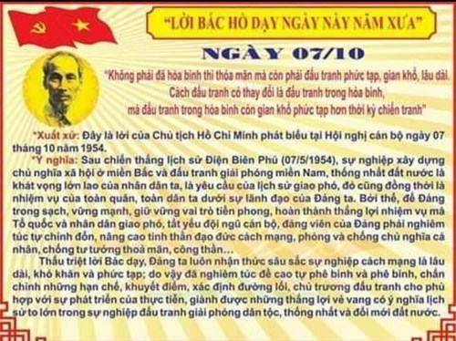 Lời Bác dạy ngày 07/10/2024