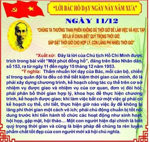 Lời Bác dạy ngày 11/12/2024