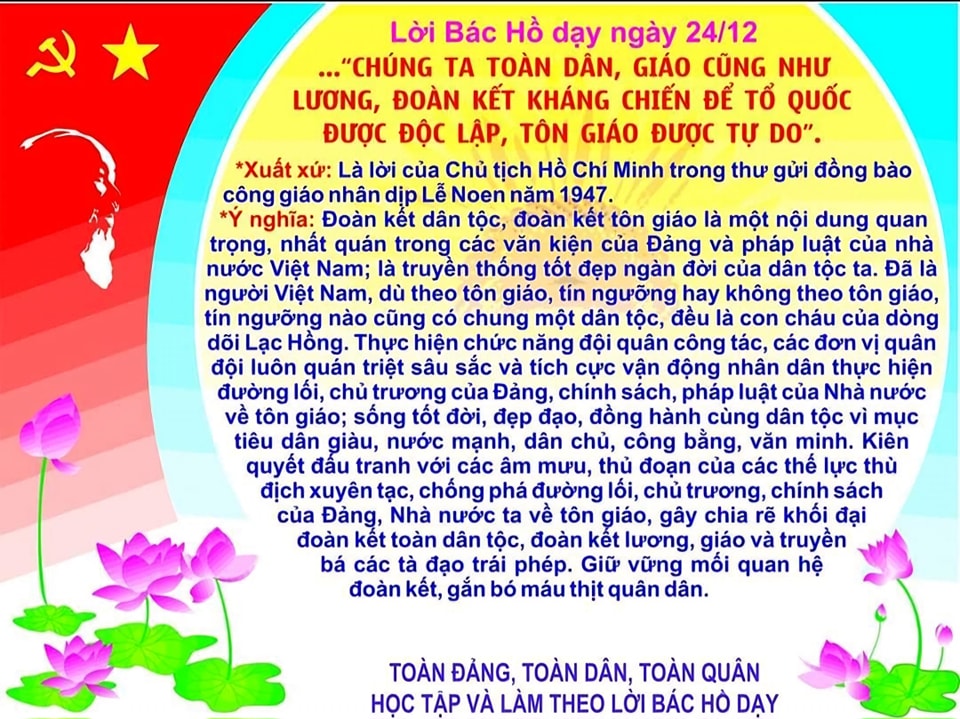 Lời Bác dạy ngày 24/12/2024