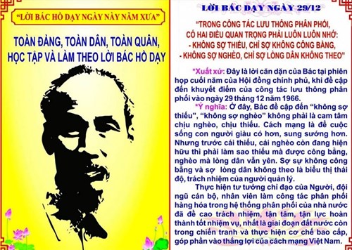 Lời Bác dạy ngày 29/12/2024