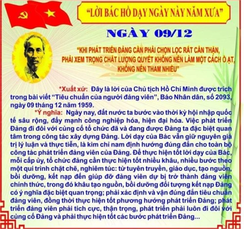 Lời Bác dạy ngày 09/12/2024
