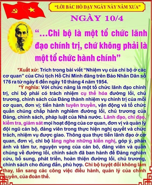 Lời Bác dạy ngày 10/4/2024