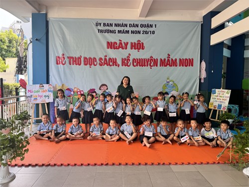 Chồi 2 -  ngày hội “bé thơ đọc sách kể chuyện mầm non” 
năm học 2023-2024