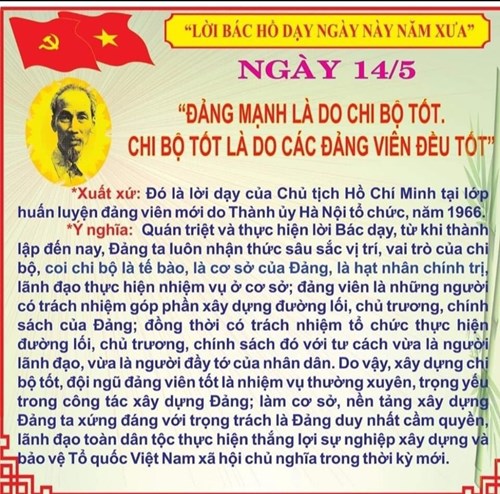 Lời Bác dạy ngày 14/5/2024