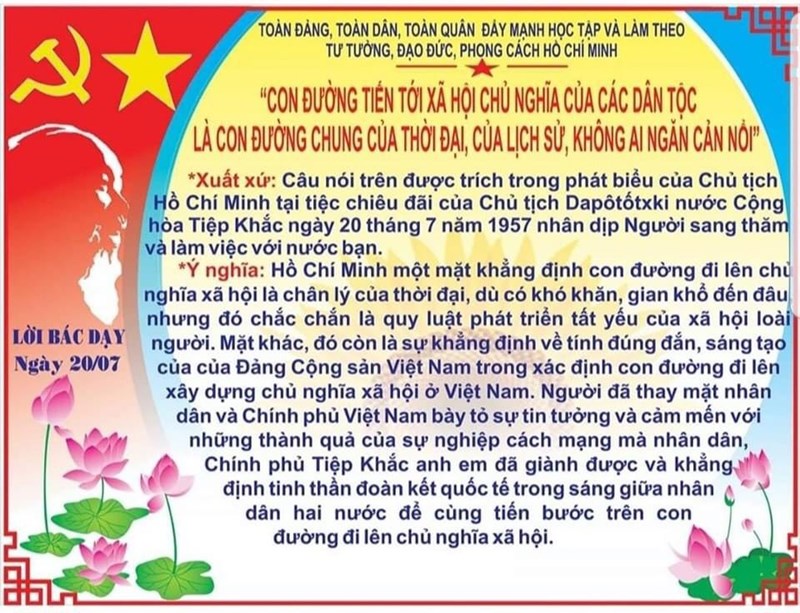 Lời Bác dạy ngày 20/7/2024