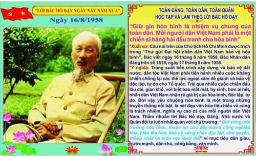 Lời Bác dạy ngày 16/8/2024