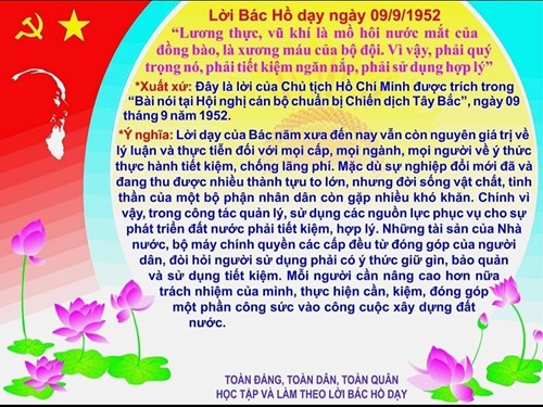 Lời Bác dạy ngày 09/9/2024
