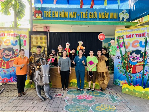 Chương trình  Thiếu nhi Đất vườn trầu thêm yêu truyền thống quê hương qua nghệ thuật múa rối 
